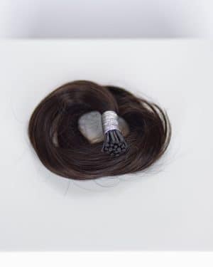 Beauvoir Hair I-Tip 16" #1C Espresso Brown