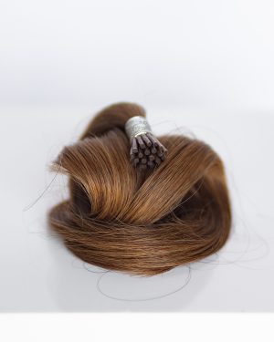 Beauvoir Hair I-Tip 16" #6 Cinnamon Brown