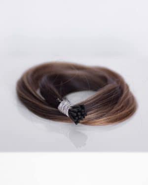 Beauvoir Hair I-Tip 16" #2/18 Cafe Noir Balayage
