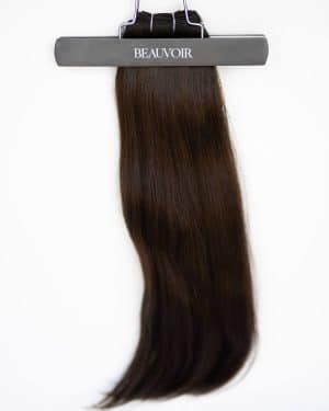 Beauvoir Hair Machine Weft 16" #1C Espresso Brown