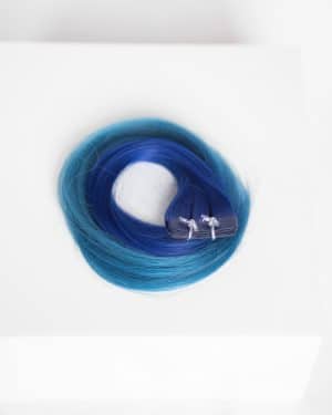 Beauvoir Hair Tape-in 18"  #54/26 Vivid Ombre Royal Blue