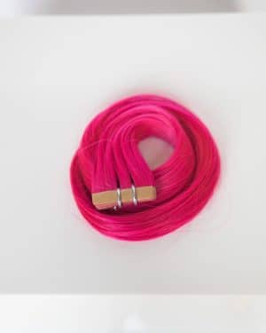 Beauvoir Hair Tape-In 18"  #45/42 Vivid Hot Pink