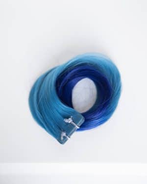 Beauvoir Hair Tape-in 18" (10 Pack) VIVIDS #54/12 Ombre Teal