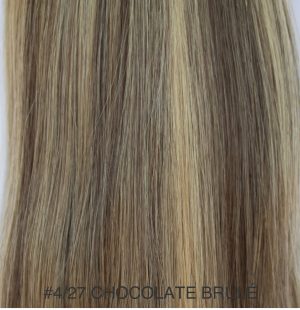 Beauvoir Hair Butterfly Weft 16" #4/27 Chocolate Brule