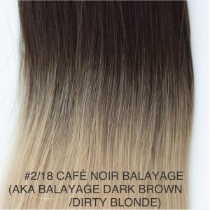 Beauvoir Hair Butterfly Weft 16" #2/18 Cafe Noir Balayage