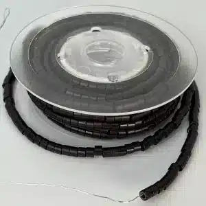 Beauvoir Hair Pre-Loaded Lined Beads 4mm Dark Brown