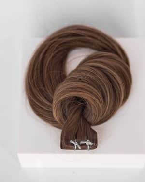 Beauvoir Hair Tape-In 22" 50g Professional - #8 Whiskey Brown