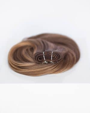 Beauvoir Hair Machine Weft 24" #4/27 Chocolate Brule
