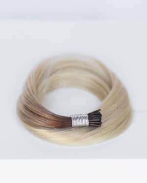 Beauvoir Hair I-Tip 16" #T3/60 Cocoa Rooted Blonde