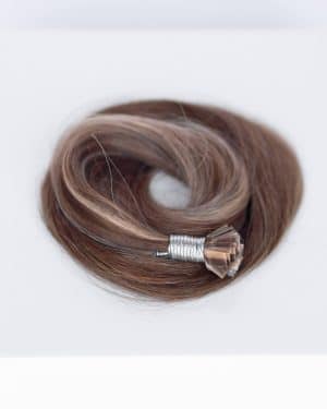 Beauvoir Hair K-Tip 16" #4/27 Chocolate Brule