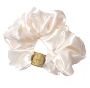 Gold Hair Silk Scrunchie
